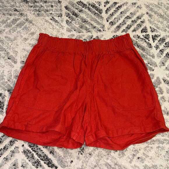 Costco Shorts Briggs Women Medium Black Orange Stripes - Picture 7 of 13